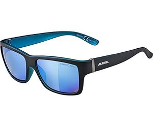 ALPINA Unisex - Adult, KACEY sunglasses, black matt-blue, One Size