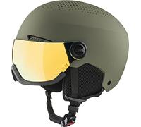 ALPINA Unisex - Adults, ARBER VISOR Q-LITE ski helmet, olive matt, 54-58 cm