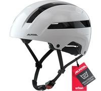 ALPINA Unisex - Adults, SOHO cycling helmet, white gloss, 55-59 cm