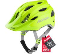 ALPINA Unisex - Children, CARAPAX JR. FLASH cycling helmet, be visible matt, 51-56 cm