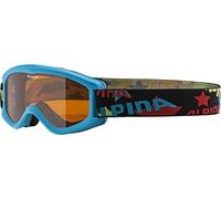 ALPINA Unisex - Children, CARVY 2.0 SH ski goggles, cyan, One Size