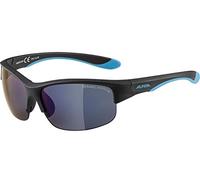 ALPINA Unisex - Children, FLEXXY YOUTH HR sunglasses, black matt-blue, One Size