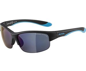 ALPINA Unisex - Children, FLEXXY YOUTH HR sunglasses, black matt-blue, One Size