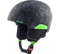 ALPINA Unisex - Children, PIZI ski helmet, black-green camo matt, 51-55 cm