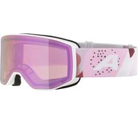 ALPINA VENET Q-LITE Skibrille weiss-Glas rose versp.