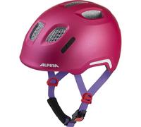 ALPINA XIMO 2 Flash - Lightweight and safe bike helmet for children with integrated LEDs - deep rose violet matt - 49-54