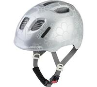 ALPINA XIMO 2 - Lightweight and safe bike helmet for children with optional LED - silver flower gloss - 49-54