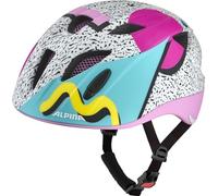 ALPINA XIMO FLASH, retro, 49-54 cm, bicycle helmet for children; individually adjustable with integrated Multi-Fit Light