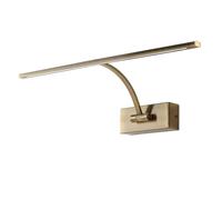 Alpinaluz 45.5cm Antique Bronze LED Wall Light for Pictures 8W 2700K | 180° adjustable strip with direct light and acrylic sides for mirrors, furniture, gallery and wall decoration