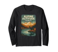 Alpine Altitude Shirt Moose Lake Mountain 12000 Foot Colo Long Sleeve T-Shirt