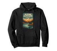 Alpine Altitude Shirt Moose Lake Mountain 12000 Foot Colo Pullover Hoodie