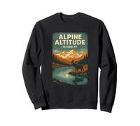 Alpine Altitude Shirt Moose Lake Mountain 12000 Foot Colo Sweatshirt