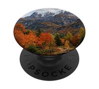 Alpine Autumn Valley Mountain Peaks Scenic Landscape PopSockets Adhesive PopGrip