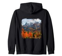 Alpine Autumn Valley Mountain Peaks Scenic Landscape Zip Hoodie