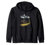 Alpine Cabin Rustic Zip Hoodie