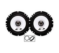 Alpine car speakers 6.5" 17cm for Juke Front Doors + Adaptor rings 220W