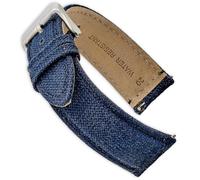 Alpine Cordura Fabric 16mm Watch Band - Quick Release Replacement Straps - Water Resistant Back Lining Leather Straps- Watch Bands for Women & Men - Compatible with Regular & Smart Watch Bands(Navy)