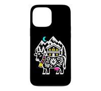 Alpine Cow Mountain Chalet Folk Art Case for iPhone 13 Pro Max