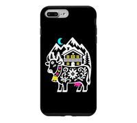 Alpine Cow Mountain Chalet Folk Art Case for iPhone 7 Plus/8 Plus