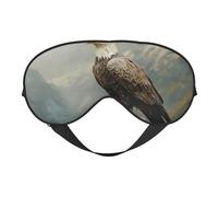 Alpine Eagle Print Sleep Mask with Adjustable Strap, Comfortable Eye Cover for Travel, Yoga, Napping, Sleeping & Relaxation