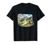 Alpine Elk Wilderness Value Graphic T-Shirt