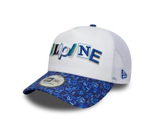 Alpine F1 All Over Print Trucker Cap Adults - White