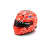 Alpine F1 Esteban Ocon 2023 Special 1:5 Scale Mini Helmet Model, Red, with Display Case, Monaco GP Livery