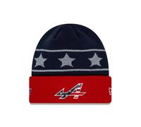 Alpine F1 Racing Navy Cuff Knit Beanie Hat, Stars and Stripes Design, Las Vegas USA Race Special