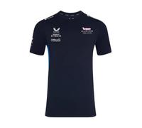 Alpine F1 Team 2025 Set Up T-Shirt, Official Collection, Navy Blue, Short Sleeve (UK, Alpha, L, Regular, Regular, Blue)