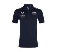 Alpine F1 Team Kit Polo Shirt, Official 2025 Collection, Blue, Short Sleeve