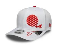 Alpine F1 Team, Official 2025 Collection, Jack Doohan Drivers Japan Suzuka Special Edition Baseball Cap, White, Red, Adjustable