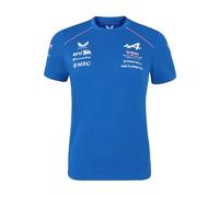 Alpine F1 Team, Official 2026 Castore Merchandise, Team Kit, Women's T-Shirt, Jersey, Blue, Pink (UK, Numeric, 12, Regular, Regular)