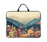 Alpine Flowers Notebook Carrying Case With Handle Laptop 14 Inch Computer Sleeve For Women Men Padded Cover Laptop Bag