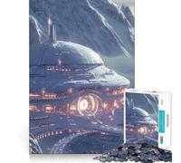 Alpine Galactic Outpost Adult Jigsaw1000 Pieces Cognitive Boost Game No Gap Tight Fitting Design Birthday Gift Brain Teaser Toy (38x26cm)
