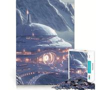 Alpine Galactic Outpost Jigsaw for Teenagers1000 Pieces Mental Boost Game Burr Free Clean Cut Pieces Easy to Learn Family Enjoyment (38x52cm)