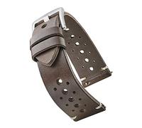 ALPINE Genuine Vintage Leather 22mm Watch Band - Replacement Watch Bands for Women & Men - Watch Strap with Quick Release Stainless Steel buckle - Compatible with Regular & Smart Watch Bands(Brown)