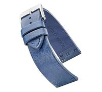 ALPINE Genuine vintage leather watch strap with quick release spring bars - watch band colors Black, Bown, Tan - 18, 20, 22, 24 mm (22MM, BLUE)