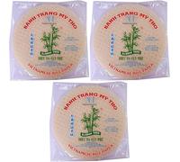 Alpine Heights Bamboo Tree Vietnamese Rice Paper, 22cm (340g) - Pack of 3 | Ideal for Spring Rolls & Summer Rolls