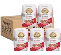 ALPINE HEIGHTS Caputo Pizzeria Flour - Premium Italian Type '00' Flour 1kg - Pack of 5 (Bundle Pack)