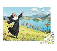 Alpine Hilltop Sing-Along Wooden Jigsaw Puzzle Waterproof 1000 Piece Puzzles for Adults Fun Home Decoration