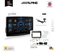 Alpine iLX-F905D 9" Car Stereo Wireless CarPlay Android Auto + Fiat Ducato Kit