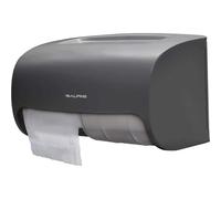 Alpine Industries Side-by-Side Double Roll Toilet Tissue Dispenser, Gray (Grey)