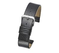 ALPINE INTERNATIONAL Genuine leather watch band - Smooth flat leather watch strap 12mm - black