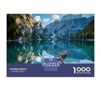 Alpine Lake Landscape 1000 Piece Jigsaw Puzzle Paper Puzzle Game for Adults Tranquil Nature Scene Home Relaxation Gift 38x26cm/1000pcs
