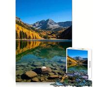 Alpine Lake Reflection in Autumn Puzzles for Adults 1000 Piece Enhance Recall Pleasant Downtime Precision Cut (50x75cm)