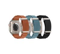 Alpine Loop Compatible With Apple Watch Ultra 3/Ultra 2/Ultra, 49mm 46mm 45mm 44mm 42mm 41mm 40mm 38mm Alpine Nylon Watch Band for iWatch Ultra/SE 3/SE 2/SE Series 11 10 9 8 7 6 5 4 3 2 1 (3P-Black+