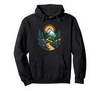 Alpine Meadow Hiker Eagle Mountain Ridge Outdoor Pullover Hoodie
