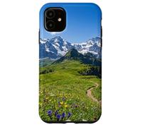 Alpine Meadow Mountain Path Valley Landscape Photography Case for iPhone 11