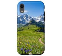 Alpine Meadow Mountain Path Valley Landscape Photography Case for iPhone XR