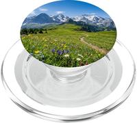 Alpine Meadow Mountain Path Valley Landscape Photography PopSockets PopGrip for MagSafe